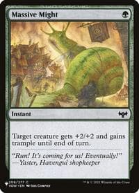Massive Might - The List Reprints - Magic: The Gathering card