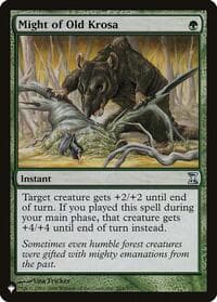Might of Old Krosa - The List Reprints - Magic: The Gathering card