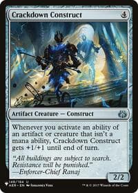 Crackdown Construct - The List Reprints - Magic: The Gathering card
