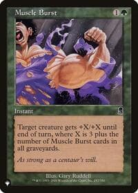 Muscle Burst - The List Reprints - Magic: The Gathering card
