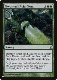Mwonvuli Acid-Moss - The List Reprints - Magic: The Gathering card