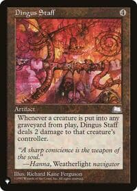 Dingus Staff - The List Reprints - Magic: The Gathering card