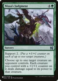 Nissa's Judgment - The List Reprints - Magic: The Gathering card