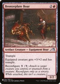 Bronzeplate Boar - The List Reprints - Magic: The Gathering card