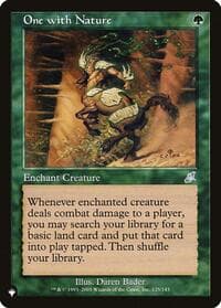 One with Nature - The List Reprints - Magic: The Gathering card