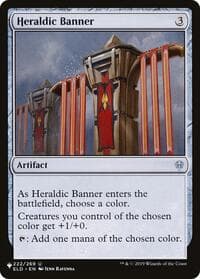 Heraldic Banner - The List Reprints - Magic: The Gathering card
