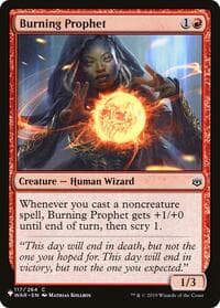 Burning Prophet - The List Reprints - Magic: The Gathering card