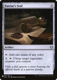 Patriar's Seal - The List Reprints - Magic: The Gathering card