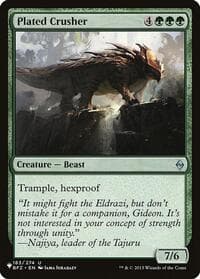 Plated Crusher - The List Reprints - Magic: The Gathering card