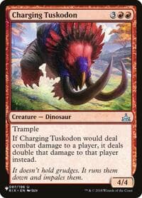 Charging Tuskodon - The List Reprints - Magic: The Gathering card