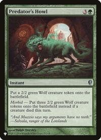 Predator's Howl - The List Reprints - Magic: The Gathering card