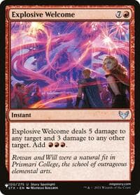 Explosive Welcome - The List Reprints - Magic: The Gathering card