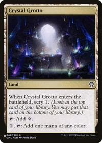 Crystal Grotto - The List Reprints - Magic: The Gathering card