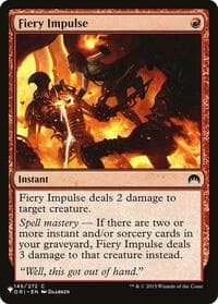 Fiery Impulse - The List Reprints - Magic: The Gathering card