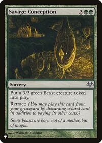 Savage Conception - The List Reprints - Magic: The Gathering card