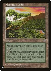 Mountain Valley - The List Reprints - Magic: The Gathering card