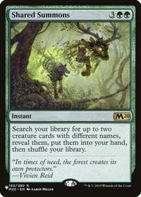 Shared Summons - The List Reprints - Magic: The Gathering card