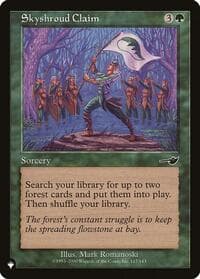 Skyshroud Claim - The List Reprints - Magic: The Gathering card