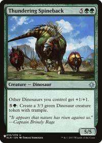 Thundering Spineback - The List Reprints - Magic: The Gathering card