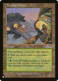 Treetop Village - The List Reprints - Magic: The Gathering card