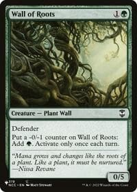 Wall of Roots - The List Reprints - Magic: The Gathering card