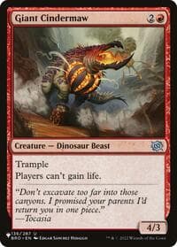 Giant Cindermaw - The List Reprints - Magic: The Gathering card