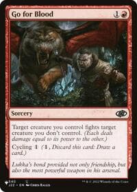 Go for Blood - The List Reprints - Magic: The Gathering card