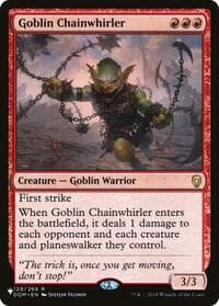 Goblin Chainwhirler - The List Reprints - Magic: The Gathering card