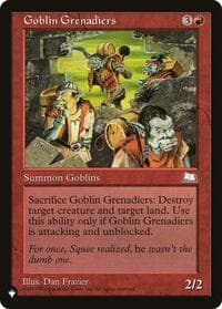 Goblin Grenadiers - The List Reprints - Magic: The Gathering card