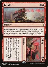 Insult // Injury - The List Reprints - Magic: The Gathering card