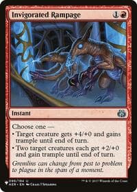 Invigorated Rampage - The List Reprints - Magic: The Gathering card
