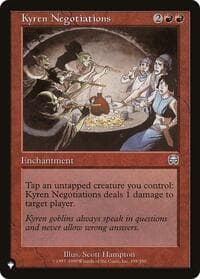 Kyren Negotiations - The List Reprints - Magic: The Gathering card
