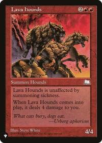 Lava Hounds - The List Reprints - Magic: The Gathering card