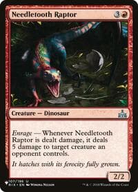 Needletooth Raptor - The List Reprints - Magic: The Gathering card