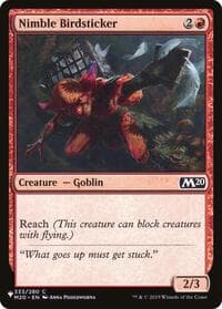 Nimble Birdsticker - The List Reprints - Magic: The Gathering card