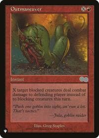 Outmaneuver - The List Reprints - Magic: The Gathering card