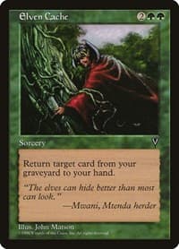 Elven Cache - Visions - Magic: The Gathering card