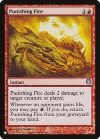Punishing Fire - The List Reprints - Magic: The Gathering card