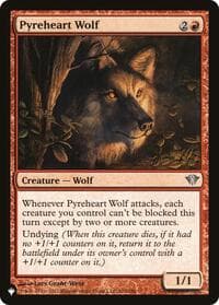 Pyreheart Wolf - The List Reprints - Magic: The Gathering card