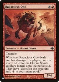 Rapacious One - The List Reprints - Magic: The Gathering card