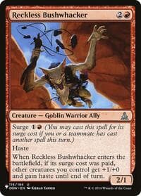 Reckless Bushwhacker - The List Reprints - Magic: The Gathering card