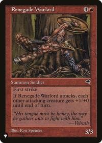 Renegade Warlord - The List Reprints - Magic: The Gathering card