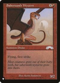 Sabertooth Wyvern - The List Reprints - Magic: The Gathering card