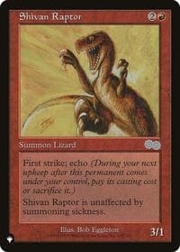 Shivan Raptor - The List Reprints - Magic: The Gathering card