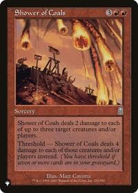 Shower of Coals - The List Reprints - Magic: The Gathering card