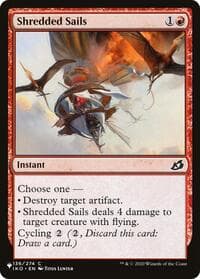 Shredded Sails - The List Reprints - Magic: The Gathering card