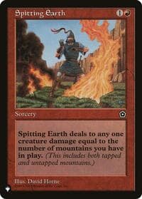 Spitting Earth - The List Reprints - Magic: The Gathering card