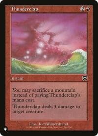 Thunderclap - The List Reprints - Magic: The Gathering card