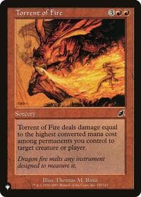 Torrent of Fire - The List Reprints - Magic: The Gathering card