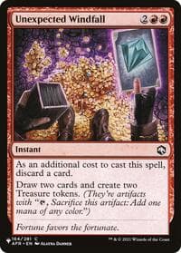 Unexpected Windfall - The List Reprints - Magic: The Gathering card